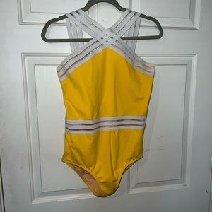 Sadie Jane yellow large leotard and bodysuit